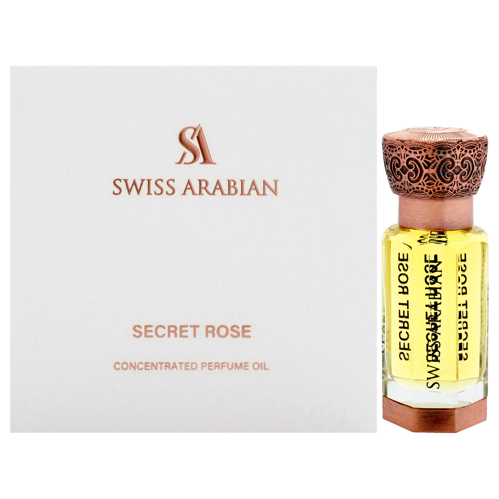 Secret Rose by Swiss Arabian for Unisex - 0.4 oz Parfum Oil